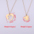 2020 New European and American Accessories Fashion Couple Geometric Puzzle Necklace Men and Women Romantic Korean Love Necklace Suit