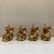 Resin Crafts Creative Fun Imitation Wood Color Gold Coin Elephant Elephant Ornaments Home Living Room Decoration Small Ornaments