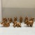 Resin Crafts Creative Cute Simple Sets of Nine Small Elephant Ornaments Living Room Home Decoration Craft Gift Decoration