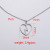 2021 New Punk Cross Chain Non-Fading Necklace Pendant Heart Love Heart Hollow Lightning Personality Necklace