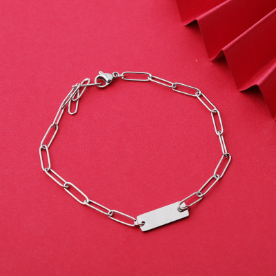 Stainless Steel Bracelet Female Ins Design Sense Simple and Cool Wind Temperament Korean Style Personalized Bracelet Tide Factory Wholesale