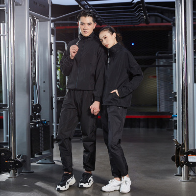 2019 New Violently Sweat Suit Sweat Inducing Clothes Slimmings Clothes plus Size Sports and Leisure Fitness Running Clothes Violent Sweat Suit Women's Suit