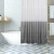 Factory Direct Sales Gradient Striped Polyester Shower Curtain Hanging Button Bathroom Shower Curtain Door Curtain Curtain in Stock