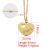 Foreign Trade New Mother Gift Personality Simple Stainless Steel Necklace and Pendant Peach Heart Hollow Heart-Shaped Mom Pendant