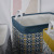 Factory Wholesale Fabric Storage Basket Desktop Sundries Storage Basket Underwear Cotton Linen Plaid Portable Basket