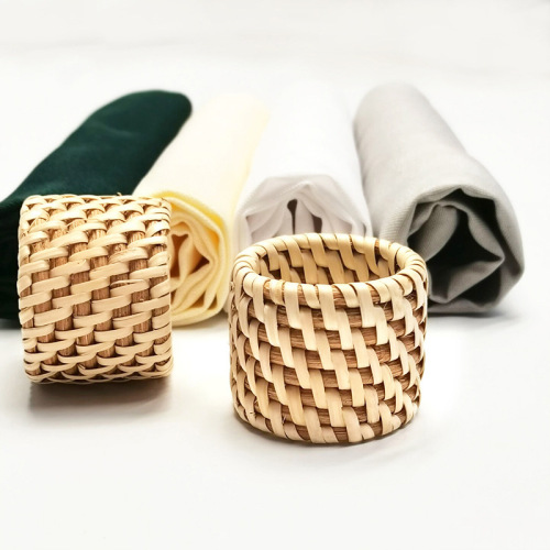 modern minimalist rattan napkin ring straw and rattan woven napkin ring western restaurant dining ring home hotel table setting decoration