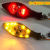 Motorcycle LED Turn Signal 12V Yellow Light Cornering Lamp Fan Led Decorative Light Taillight Streamer Driving Lamp 