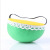 Green Pin Ball 8cm Pin Cushion Pin Device DIY Handmade Silk Floss Filled Green Yellow Bottom Pin Ball