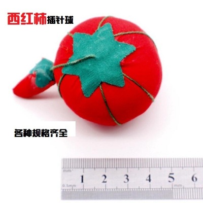 Direct Sales Tomato Pin Device Sewing Tool Needle Tie Anti-Drop Pin Cushion Wholesale DIY Handmade Supplies Pin Cushion