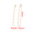 Products in Stock New Earrings Stainless Steel Homemade Oval Chain Earrings DIY Fashion Trend Beanie Earrings for Girls