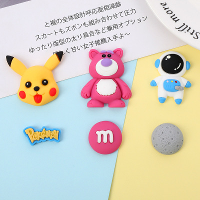 Cartoon Large Pikachu Strawberry Bear Word Plate DIY Cream Glue Phone Case Refridgerator Magnets Storage Box Decorative Materials