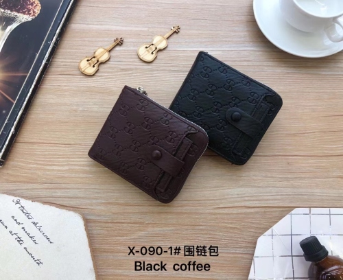 Men‘s Wallet Short Drawing Card Large Capacity Multi-Card Position Men‘s Scarf Coin Purse Wallet Factory Direct Supply 
