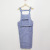 Lengthened Zipper Apron Cotton Apron Plaid Sleeveless Apron Kitchen Household Cleaning