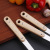 Kitchen and Restaurant Stainless Steel Wire Strainer Wooden Handle Oil Leakage Grid Reinforced Thick Hot Pot Slotted Ladle Fried Noodles Strainer Fishing Dreg Screening