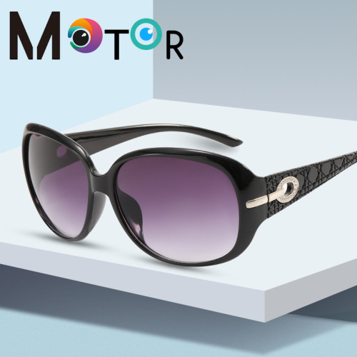 fish scale glasses leg large frame sunglasses women‘s foreign trade retro elegant sunglasses uv uv uv protection