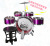 Hot Sale Children's Educational Toy Simulation Drum Set Drum Kit Percussion Musical Instrument Toy with Seat Cross-Border Toy