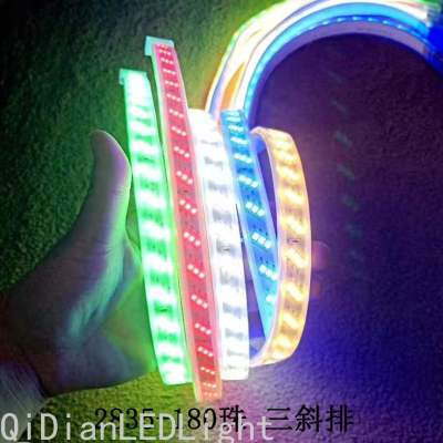 LED Light Strip 2835 Double Row Three Row 5730 Three Color 220V Light Strip Patch Flexible Light Strip