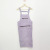 Lengthened Zipper Apron Cotton Apron Plaid Sleeveless Apron Kitchen Household Cleaning