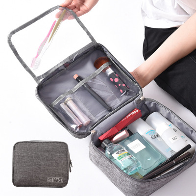Portable Cosmetic Bag Storage Bag Waterproof Large Capacity Korean Simple Multi-Functional Business Trip Buggy Bag Wash Bag