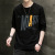 Men's Cotton Long-Sleeved T-shirt Trendy Autumn Clothing Printed Shirt Loose All Cotton Inner Bottoming Shirt round Neck Autumn Clothes