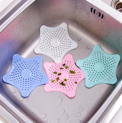 Light Color Silicone Five-Pointed Star Starfish Scullery Filter Net