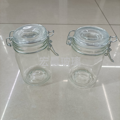 250ml Iron Button Glass Sealed Can Spot Products Glassware Glass Bottle to Undertake Customization as Request