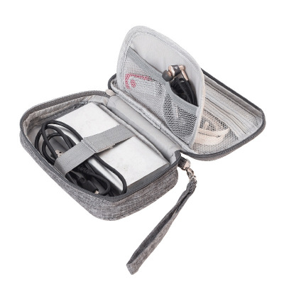 Mini Multi-Functional Digital Packet Power Bank Data Cable Storage Bag U Disk Storage Box Headset Small Buggy Bag Customization