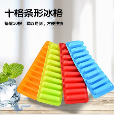 Silicone Ice Tray Strip Ice Cube Mold Ice Maker Ice Box