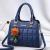 Women's Bag 2021 New Trendy Women's Bags Square Embossed Elegant Shoulder Bag Simple Elegant Handbag 12013