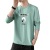 Men's Cotton Long-Sleeved T-shirt 2021 Korean Style Trendy Spring and Autumn Loose All Cotton Inner Bottoming Shirt round Neck Autumn Clothes Men