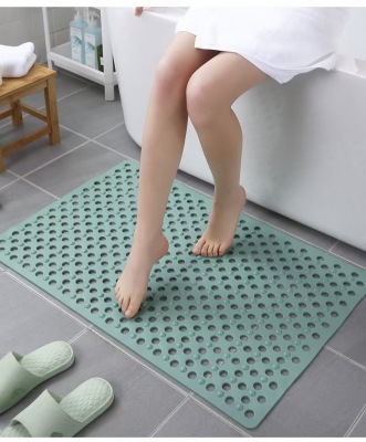 Hotel Hotel Long Bathtub Mat New Material Odorless Bathroom Non-Slip Mat Porous Leaking Non-Slip Floor Mat with Suction Cup