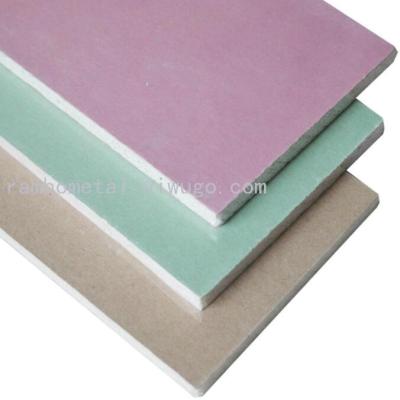 12mm paper-faced Partition wall ceiling gypsum board Stores, offices, hotels, Fire prevention12mmx4ftx8ft