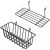 . Factory in Stock Supply Wrought Iron Hanging Basket, Bathroom Kitchen Storage Storage Basket Wire Mesh Accessories Storage Basket