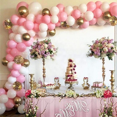 Macaron balloon chain set pink latex balloon combination set birthday wedding house party decoration