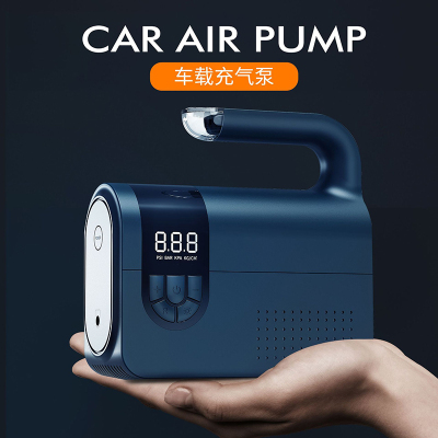 Vehicle Air Pump Double Cylinder Household 12V Electric Tire Pump Portable Emergency Tire Air Pump Digital Display