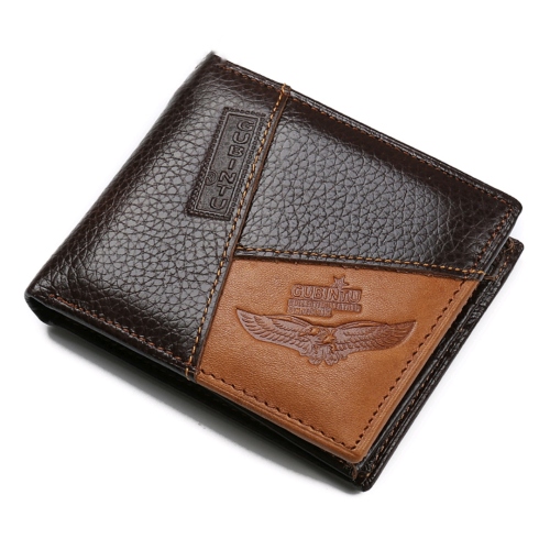 Purse Mixed Batch Men‘s Personality Stitching Wallet Wallet Creative Leather Wallet Coin Purse