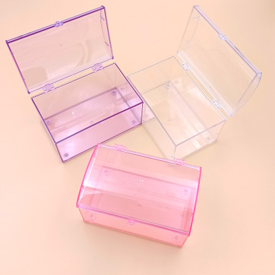 Rectangular Plastic Transparent Box Children's DIY Handmade Brickearth Toy Box Treasure Box Jewelry Ornament Storage Box
