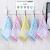Children's Pure Cotton Face Washing Small Tower Jacquard Baby Square Towel Children Towel Towel Face Cleaning Soft and Thickened Absorbent Lint-Free