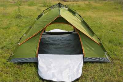 One-Piece Double Door 5-6 People Drawstring Automatic Tent Beach Tent Camping Tent