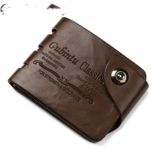  Factory Direct Wholesale AliExpress Foreign Trade European and American Magnetic Buckle US Dollar Wallet Men 