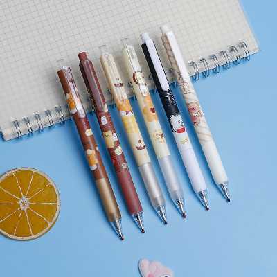 Pen Ins Good-looking Student Koala Bear Press Gel Pen Girl Cute Press Pen 0.5 Korean Black Gel Ink Pen