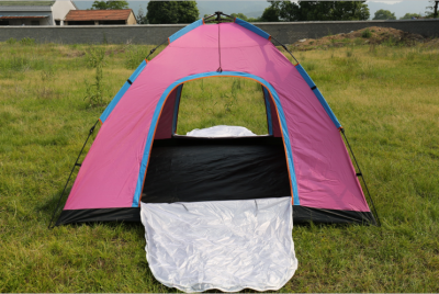 Single-Layer Double Door 7-8 People Drawstring Automatic Tent Beach Tent Camping Tent