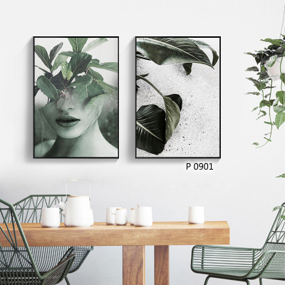 Landscape Painting with Photo Frame Hanging Painting Cloth Painting Oil Painting Decorative Painting Photo Frame Mural Living Room Mural Restaurant Wallpaper Hallway Flower