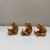 Resin Decorations Crafts Imitation Wood Color Don't Listen, Don't Look, Don't Say Three Frog Resin Home Creative Decoration Ornaments