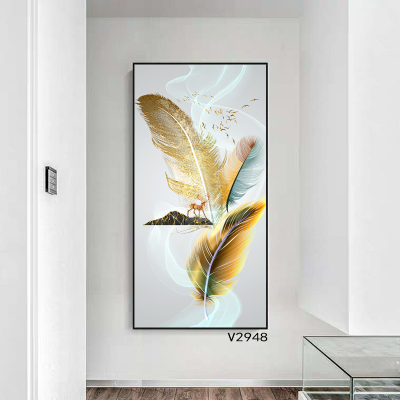 Feather Painting Hanging Painting Cloth Painting Oil Painting Decorative Painting Photo Frame Mural Living Room Mural Restaurant Wallpaper Hallway Flower