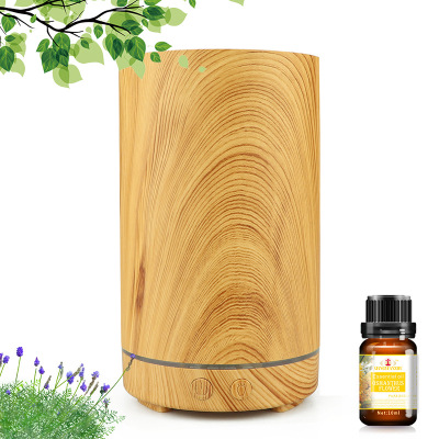 Wood Grain 100ml Office Home Air Cleaner Ultrasonic Aromatherapy Humidifier