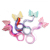Children's Unicorn Color Wig Bow Top Barrettes Baby Wings Princess Party Princess Barrettes Curly Hair H
