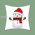 2021 New Nordic Christmas Pillow Cover Red Christmas Snowman Series Peach Skin Fabric Furniture Sofa Cushion Cover