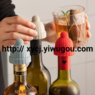 New Creative Hat Silica Gel Bottle Stopper Champagne Wine Stopper Sealed Keep Fresh Stopper Household Wine Stopper