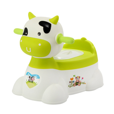 Children's Toilet with Music and Wheels Baby Can Sit Toy Car-Style Large Thick Plastic Toilet